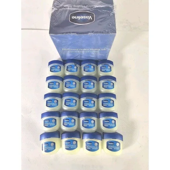 20 Pack Vaseline 100% Pure Petroleum Jelly Original Skin Protectant, 0.25 OZ - Picture 1 of 9